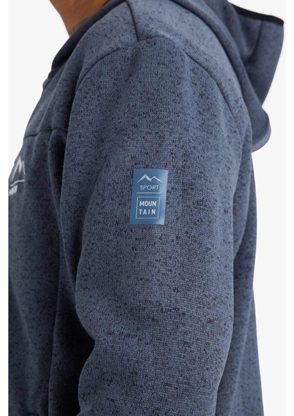 Fit Standart Fit Kapüşonlu İçi Yumuşak Tüylü Fermuarli Polar Hırka indirimleri