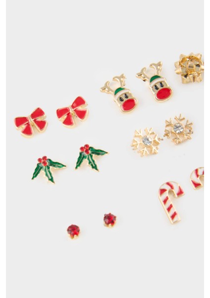 Kadın Yılbaşı Temalı 9'lu Küpe F7411AXNS modelleri