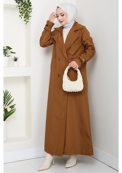 Tam Boy Su Geçirmez Trenç 1596 - Taba