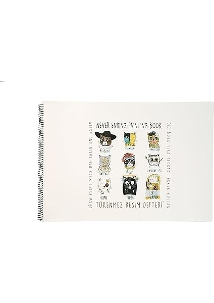Çocuk Tükenmez Resim Defteri - Ressam Kediler - 25X35 cm fiyatları