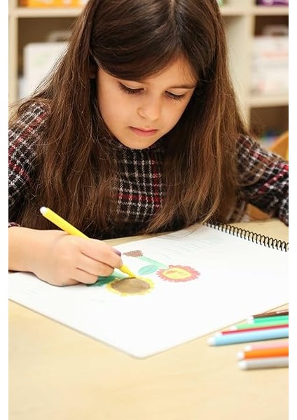 Çocuk Tükenmez Resim Defteri - Ressam Kediler - 25X35 cm modelleri