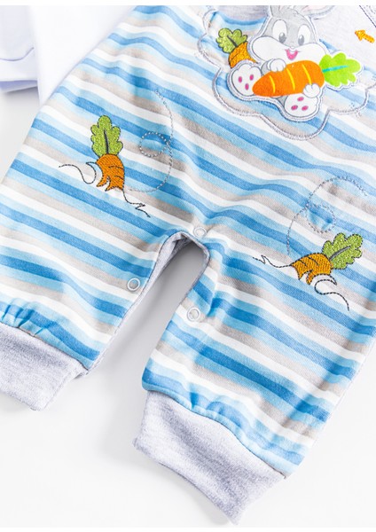 Tavşan Figürlü Erkek Bebek Tulum Salopet Takım modelleri