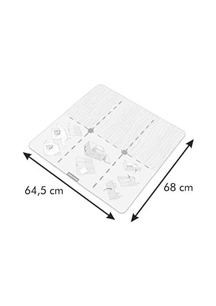 Giysi Klasörü, Büyük, Krem, 64,5 x 68 cm fiyatları