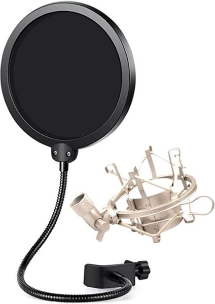 PS-01SMX Pop Filter + Metal Gri Shock Mount Set