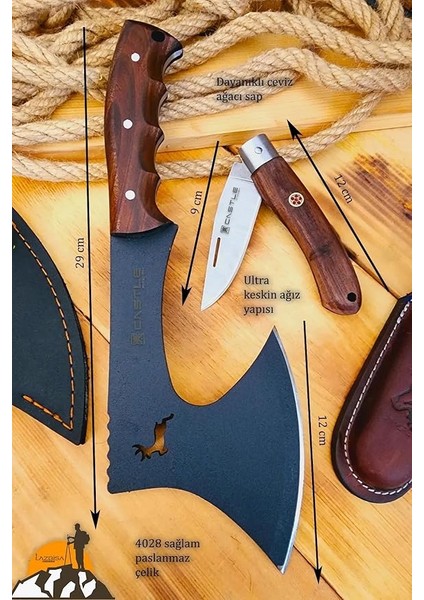 Balta Kamp Piknik Çakısı Bıçağı Ceviz Ağaç Sap Kılıflı (Outlz-01) fırsatları