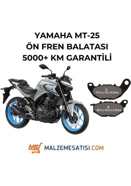 Yamaha Mt-25 Ön Fren Balatası – 5000 Km Garantili