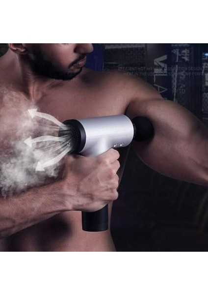 Coverzone Masaj Aleti Profesyonel Kademeli 2000MAH Batarya Derin Doku Kas Masaj Tabancası Masajı 4 Farklı Masaj Başlıklı F320 Mavi Renk (Mavi) fiyatları