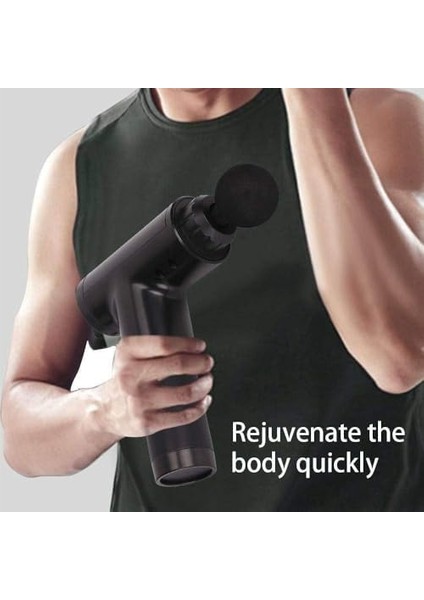 Coverzone Masaj Aleti Profesyonel Kademeli 2000MAH Batarya Derin Doku Kas Masaj Tabancası Masajı 4 Farklı Masaj Başlıklı F320 Mavi Renk (Mavi) modelleri