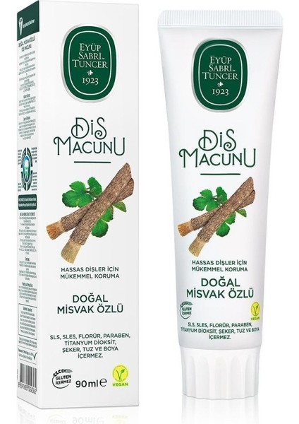 Eyüp Sabri Tuncer Doğal Diş Macunu 90 gr Misvak Özlü