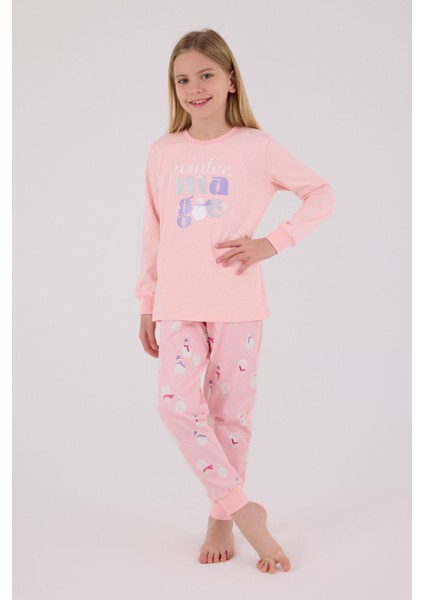 Kız Çocuk Pembe Pijama Takımı modelleri