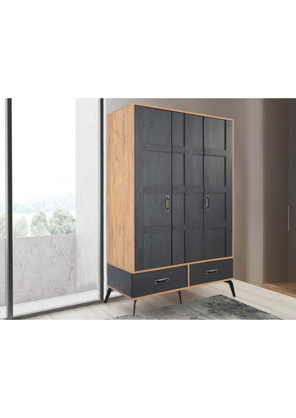 Cosmo 3 Kapaklı 2 Çekmeceli Gardırop fiyatları