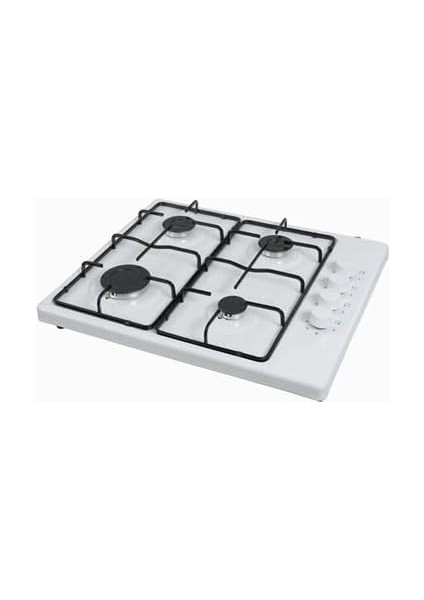 LX-420 F Beyaz 4 Gözü Gazlı Setüstü Ocak-Lpg