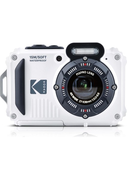 Pixpro Wpz2/4x Yakınlaştırma Su Altı Fotoğraf Makinesi-Beyaz