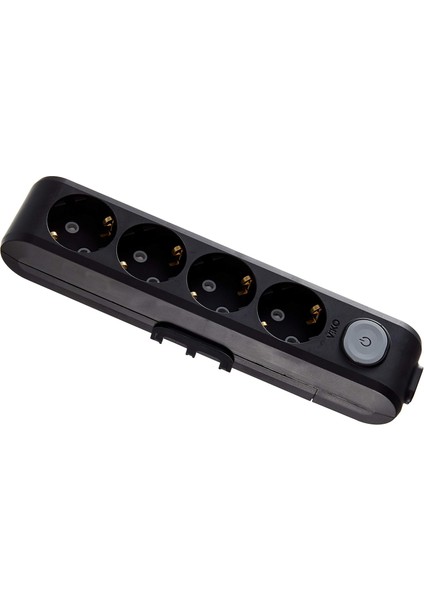 Multi-Let 4lü Anahtar Ç.k Klemens Siyah Priz