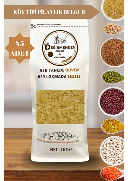 Atalık Köy Tipi Pilavlık Bulgur - 5 Kilo