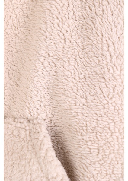 Kapüşonlu Kız Çocuk Pelüş Mont - 26K 6309