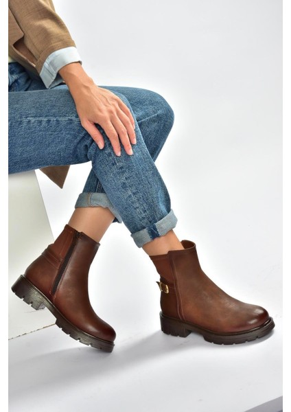 V674420409 Taba Kalın Tabanlı Içi Tüylü Kadın Bot modelleri