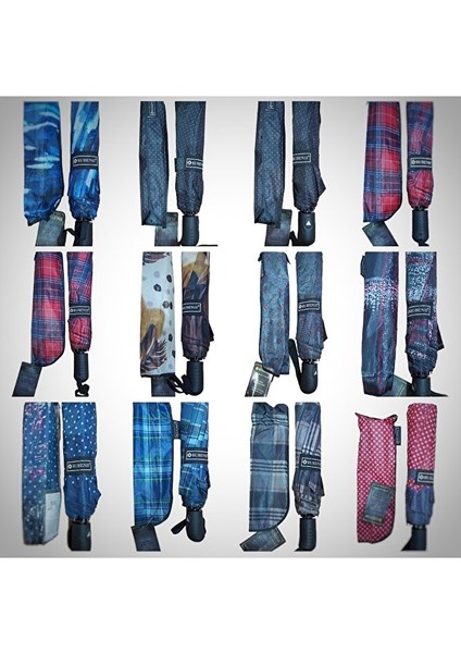 Şemsiye 10 Telli 3 Kırmalı Otomatik Açılır modelleri