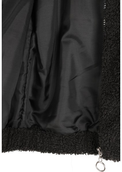 Kapüşonlu Kız Çocuk Pelüş Mont - 26K 6309 modelleri