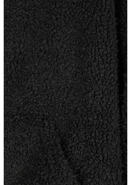 Kapüşonlu Kız Çocuk Pelüş Mont - 26K 6309