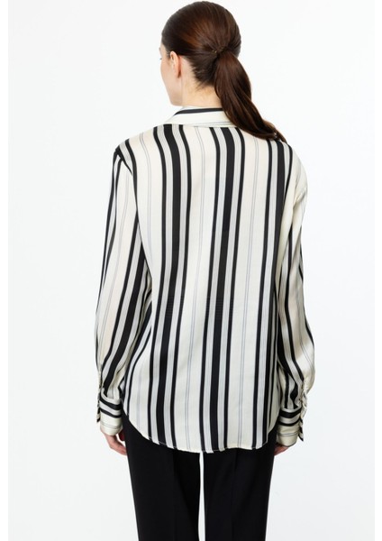 54326 Onteks Saten Desenli Gömlek indirimleri