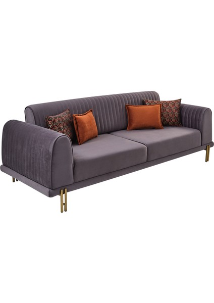 Luna Üçlü Koltuk Antrasit