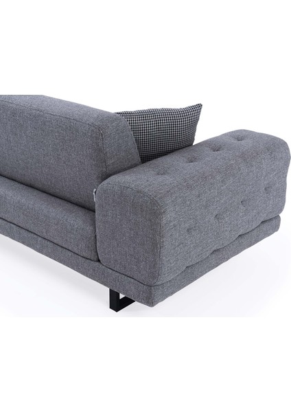 Viola Üçlü Koltuk Gri