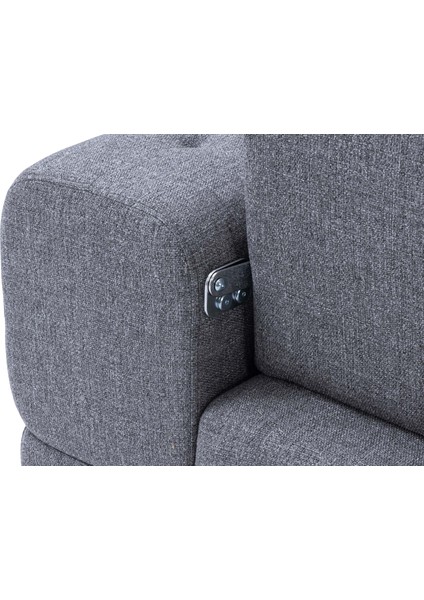 Viola Üçlü Koltuk Gri