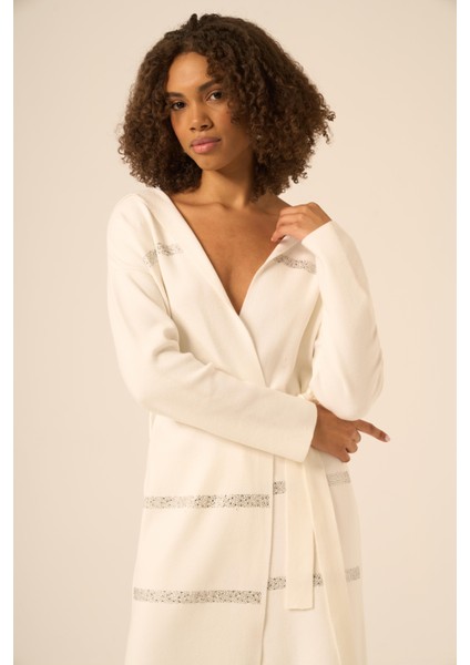 Kadın Kapşon Detaylı Ikili Takım Ekru 20740 modelleri