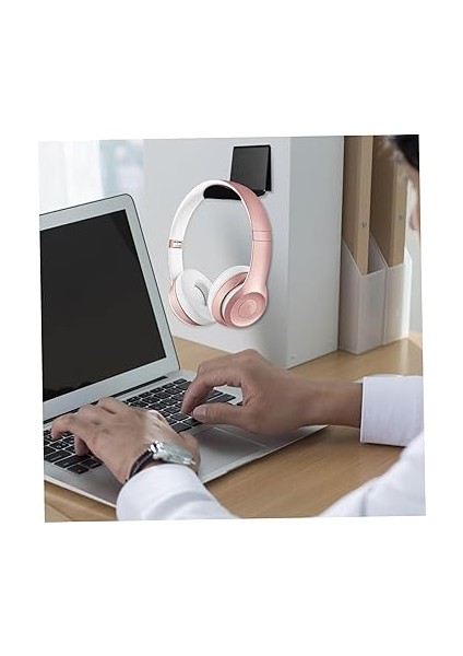 2ADET Duvara Monte Kulaklık Tutucu Pratik Kulaklık Standı Kolay Kurulum ve Masa Alanı Uyumlu indirimleri