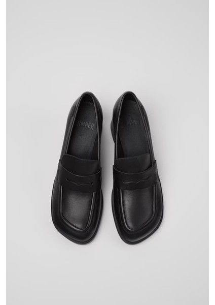 Kadın Kora Deri Makosen - Siyah modelleri