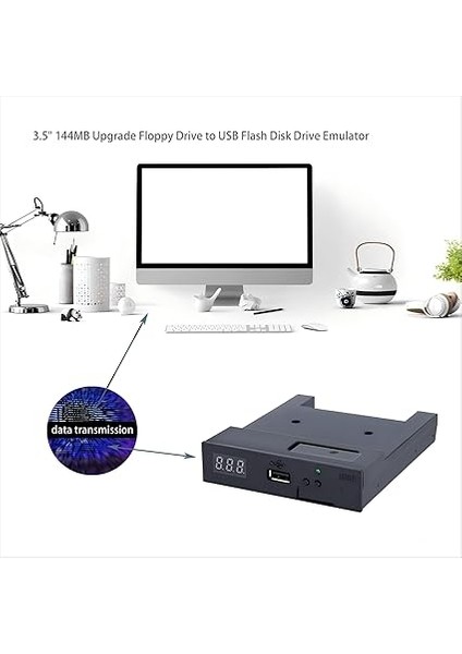 USB Disket Sürücü Emülatörü SFR1M44-U100 1,44 MB Disket Sürücü Endüstriyel Kontrol Cihazları Için Floppy-Drive fiyatları