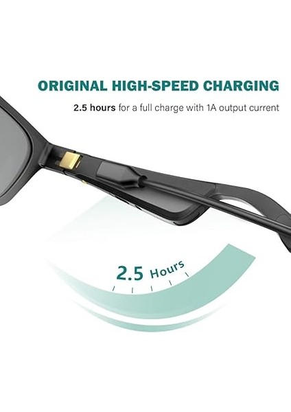 Şarj Kablosu Ile Uyumlu Bose Frames Alto S/m M/l, Bose Frames Rondo, Bose Frames Soprano, Bose Frames Tenor Şarj Cihazı - 3.3ft 100CM USB Manyetik Şarj Istasyonları fırsatları