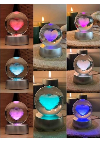 Kişiye Özel Istiridye Inci Kolye ve Kalp Kristal Cam Kar Küresi Ikili Set fiyatları