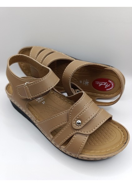 Günlük Kadın Cırt Bantlı Sandalet Yumuşak Rahat Ortopedik