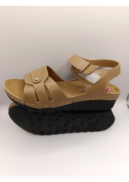Günlük Kadın Cırt Bantlı Sandalet Yumuşak Rahat Ortopedik fırsatları