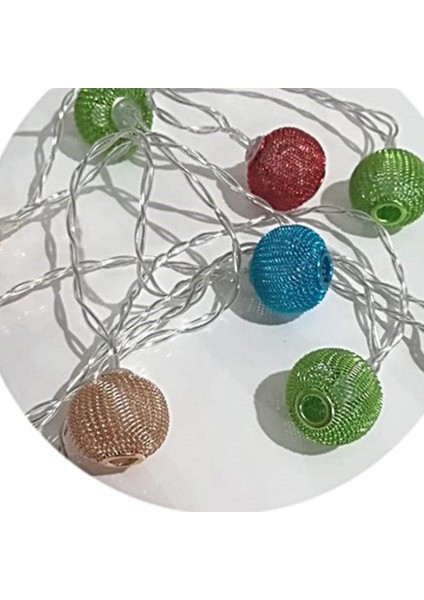 Bakgelal Metal Kafesli Renkli LED Işık Zinciri 10’lu – Dekoratif Parti ve Yılbaşı Aydınlatması indirimleri