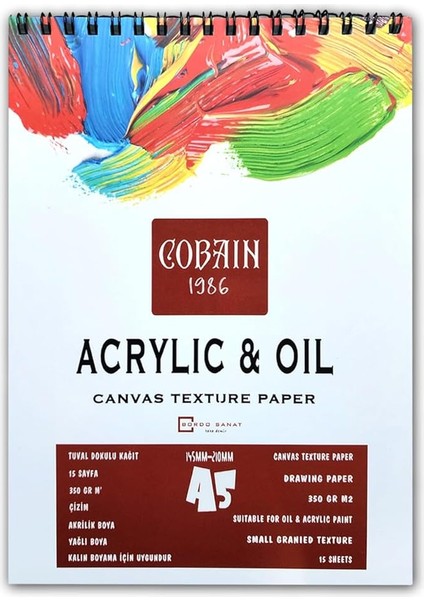 1986 Akrilik Boyama Defteri (A3)