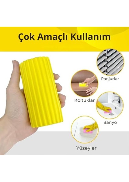 Alma Süngeri, Sünger Temizleme Fırçası, Pva Sünger, Perde, Cam, Süpürgelik, Havalandırma, Korkuluk, Ayna, Pencere Rayı Olukları ve Muslukları Temizlemek Için Toz Alma Süngeri fiyatları