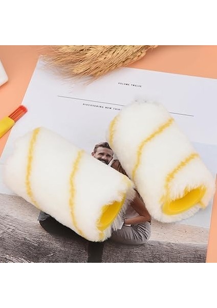 Boya Rulosu Fırçası, Kırpma Rulo Fırça Boya Rulosu Seti, Çok Fonksiyonlu Elde Tutulan Temiz Kesim Boya Edger Rulo Fırça, Taşınabilir Ev Duvar Tavanları Ev Boyama Için Kenar Boyama Aletleri (Sarı) indirimleri
