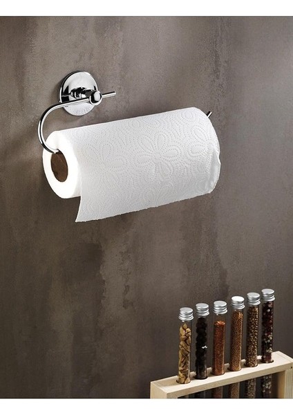Haus Yapışkanlı Solo Havlu Kağıdı Asacağı Solo Havluluk Krom S-110