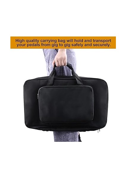 Büyük Gitar Efektli Pedal Pau Pedalboard Alüminyum Alaşımlı Taşıma Çantası Capo 4'lü Seçtikleri Sabitleme Bantları fırsatları