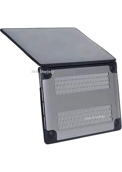 MacBook Air 13.6 Inç Kılıf - Uyumlu M2/m3/m4 A2681, A3113, A3240 - Darbeye Dayanıklı Outdoor Tpu Koruyucu Kapak - Şeffaf & Ince Tasarım Siyah indirimleri