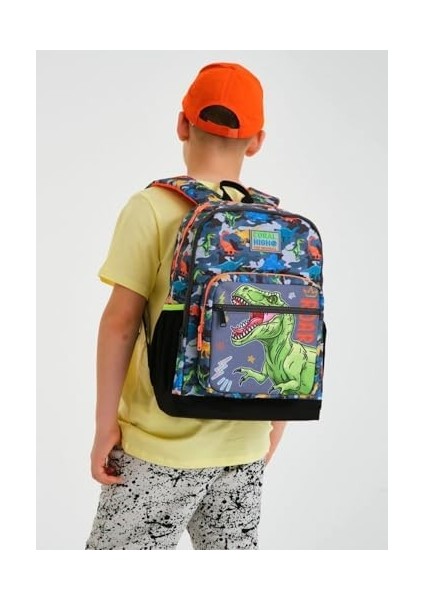 Gri Yeşil Dinazor Ilkokul ve Günlük Sırt Çantası - Erkek Çocuk modelleri