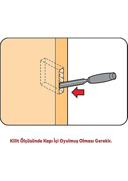 Wc Kapı Gömme Kilit Banyo Kilidi Oval Köşeli 45 mm Plastik Pvc Ahşap Panel Iç Kapı Uyumlu indirimleri