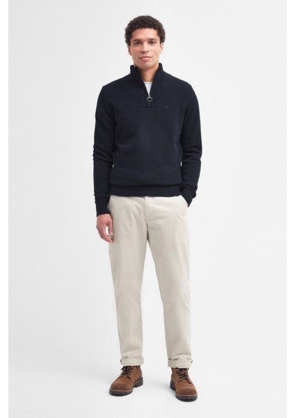 Essential Lambswool Half Zip Kazak NY71 Navy modelleri