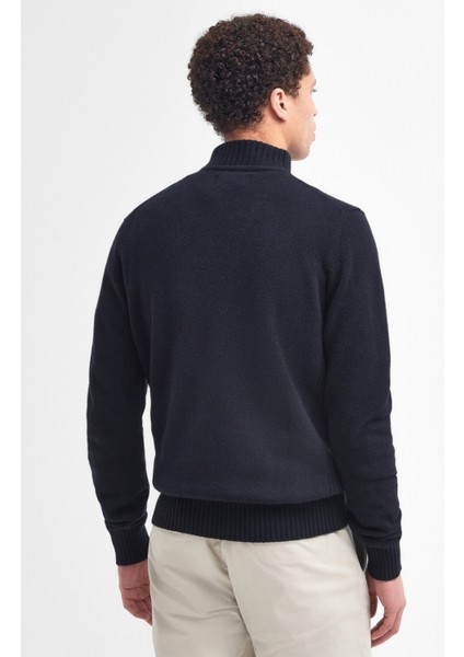 Essential Lambswool Half Zip Kazak NY71 Navy fırsatları