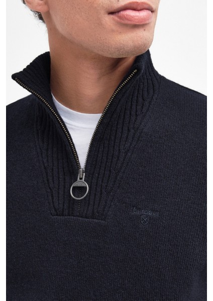 Essential Lambswool Half Zip Kazak NY71 Navy