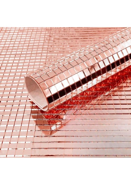 Buffer® Kare Bronz Cam Mozaik Fayans Çıkartmaları El Işi Kare Cam Fayans Kendinden Yapışkanlı Aynal