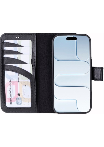 iPhone 17 Uyumlu Hakiki Deri Magsafe ve Rfıd Koruma Özellikli Çıkarılabilir Cüzdanlı Kılıf fırsatları